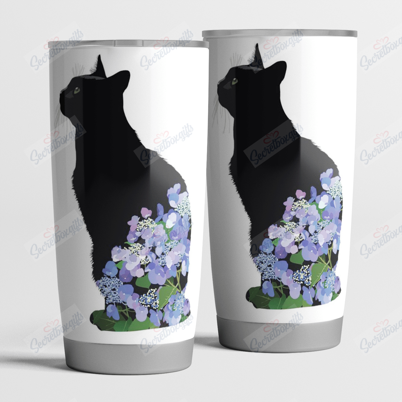 Personalized Cat Kitten Floral Flower Nc1611562Cl Stainless Steel Tumbler Travel Customize Name, Text, Number, Image