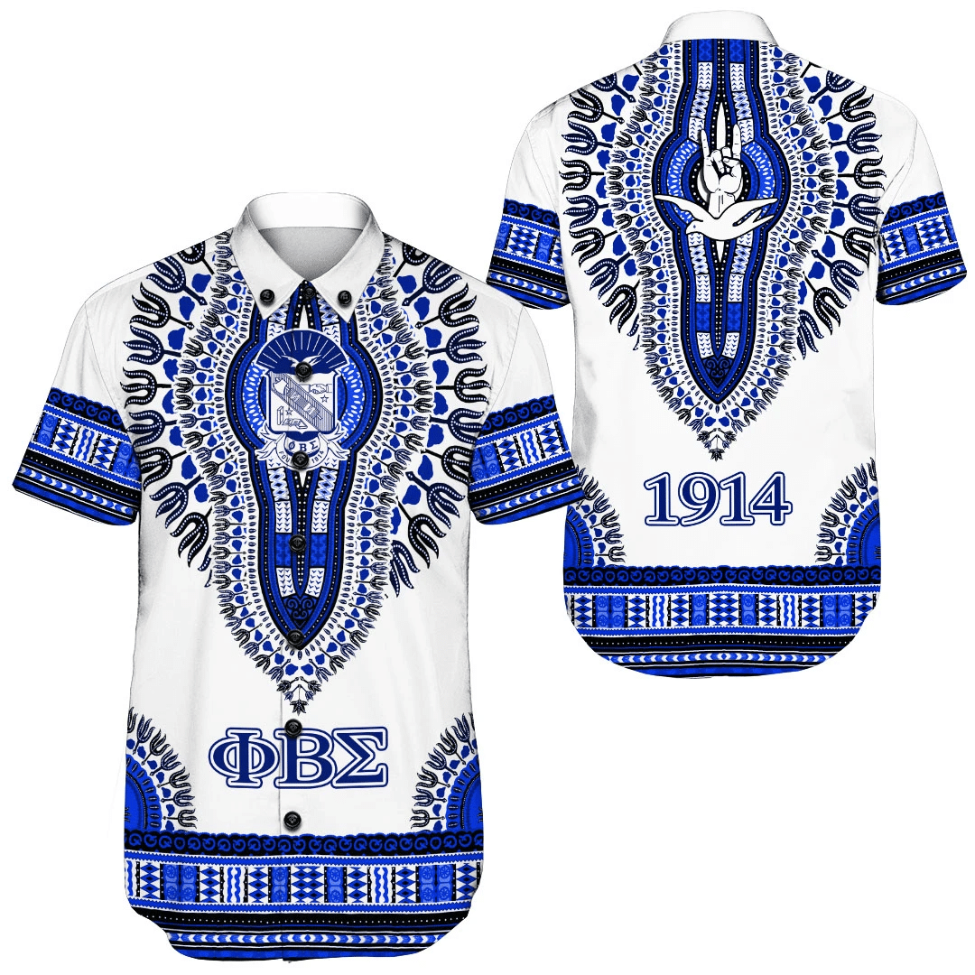 Africa Zone Shirt – Phi Beta Sigma Dashiki Short Sleeve Shirt A31