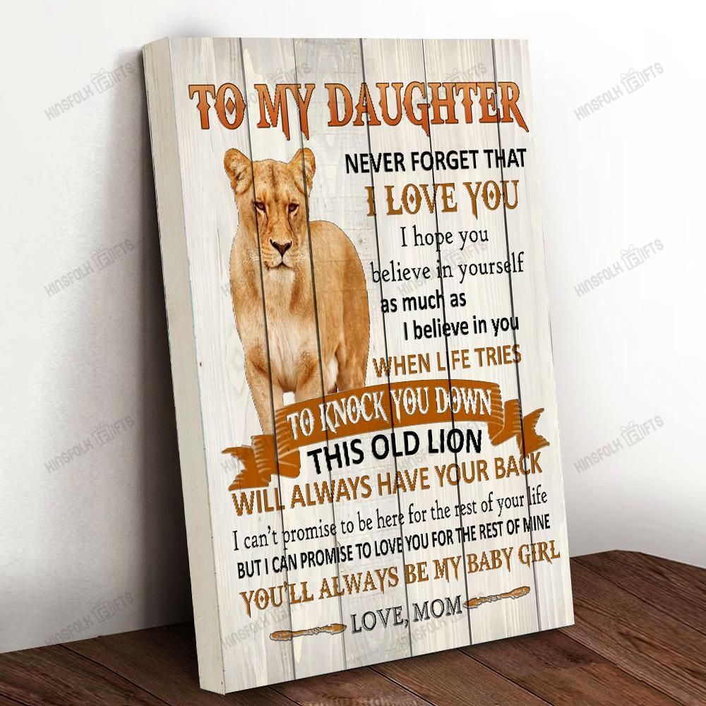 Va-Nh This Old Lion Daughter Mom Canvas Poster Wall Art, Poster Print, Canvas Print Wall Decor