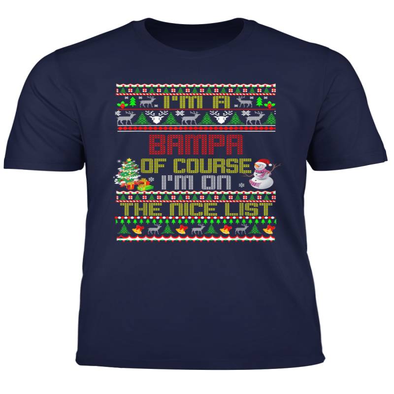 Bampa Nice List Ugly Christmas T Shirt