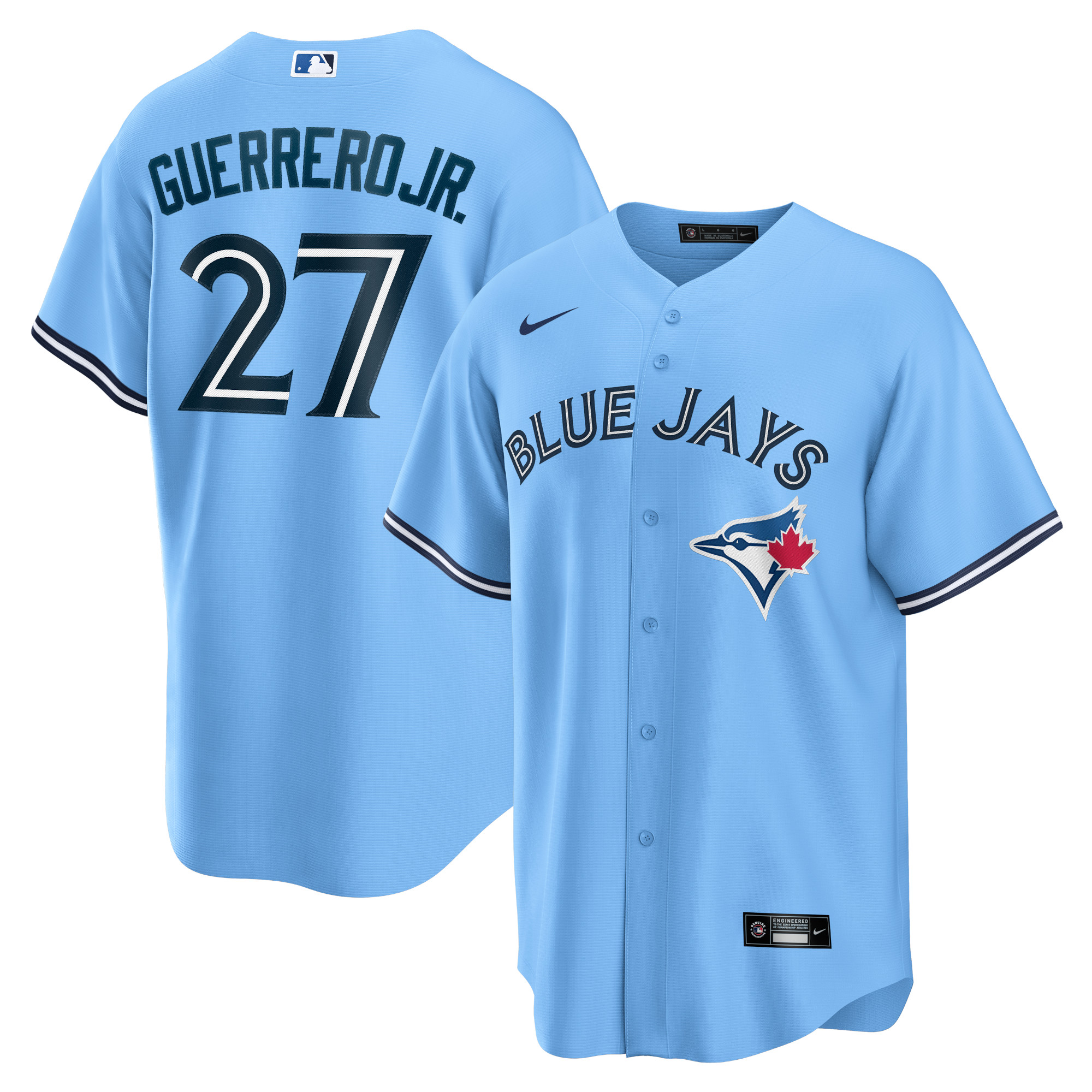 Vladimir Guerrero Jr. Toronto Blue Jays Alternate Replica Player Jersey – Powder Blue