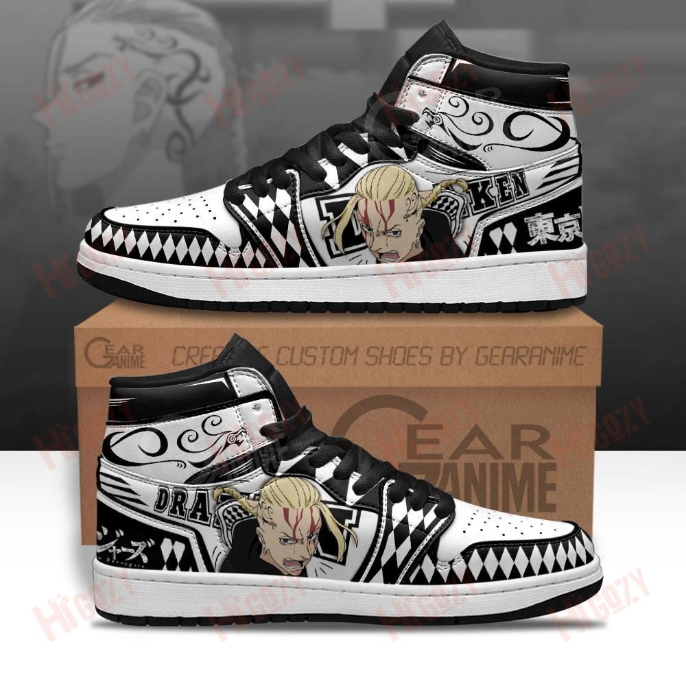 Tokyo Revengers Draken Sneakers Ken Ryuguji Custom Anime Shoes