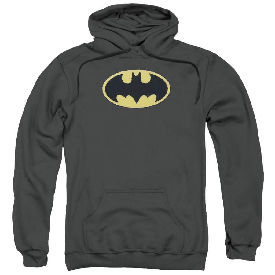 Batman – Batman Chenille Emblem Adult Pull Over Hoodie