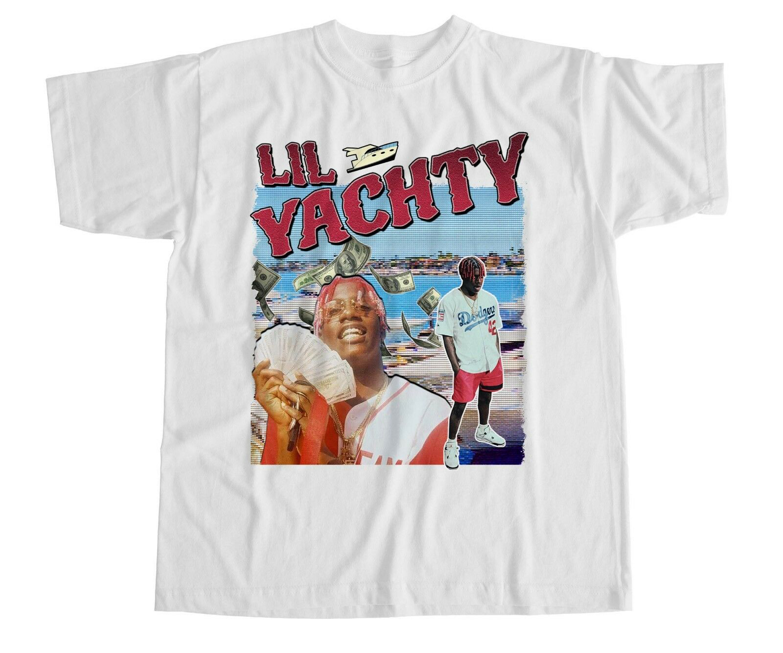 Lil Yachty Boat Sailing Luv Life Mugshot Hip Hop Rap New T-Shirt