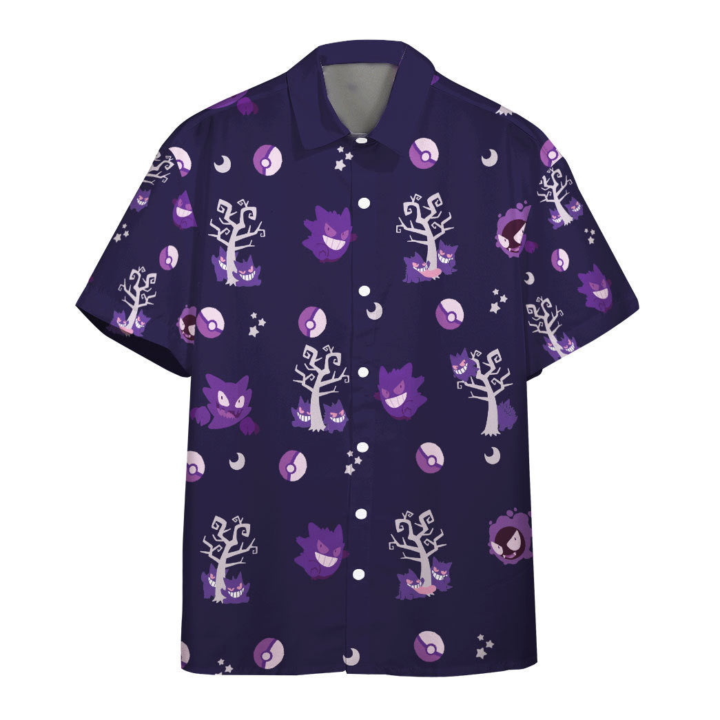 Gearhumans Gengar Evolution Pkm X Hawaiian Custom Shirt Ha35249