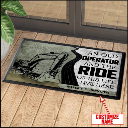 Excavator Heavy Equipment Doormat 3D All Ove Printed