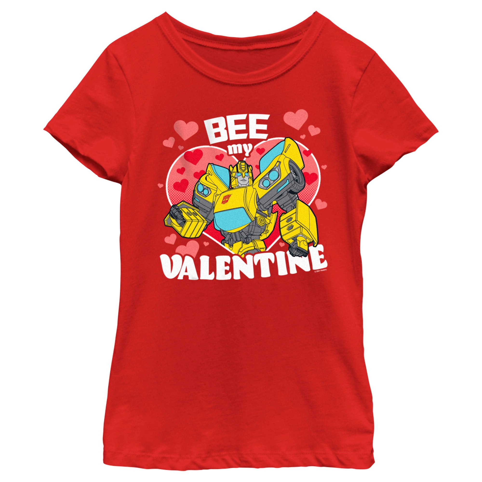 Girl’S Transformers Bumblebee Bee My Valentine T-Shirt