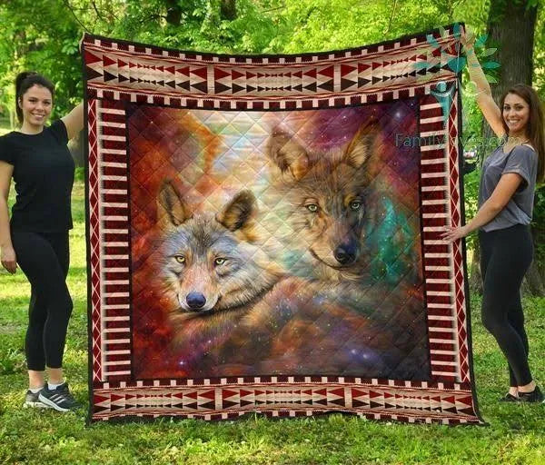 Wolf Lover Animal Quilt Blanket