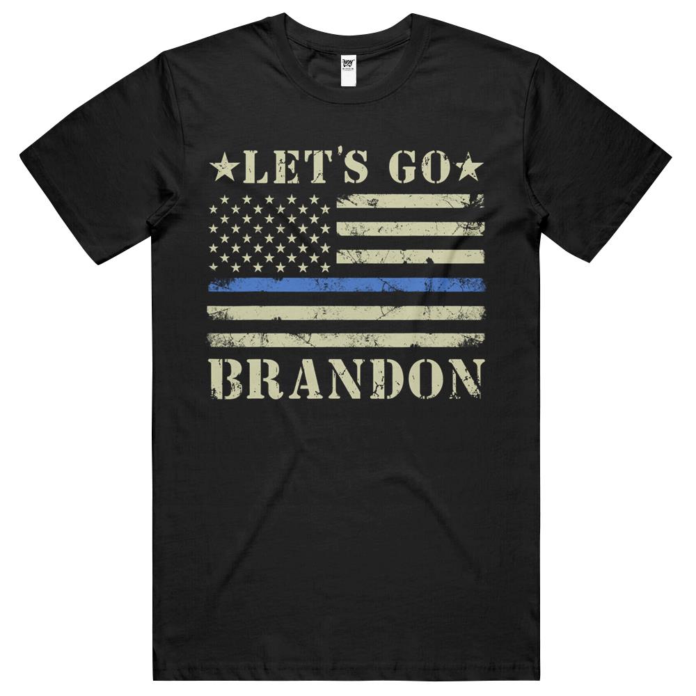 Let’S Go Brandon Lets Go Brandon Thin Blue Line Us Flag T Shirts