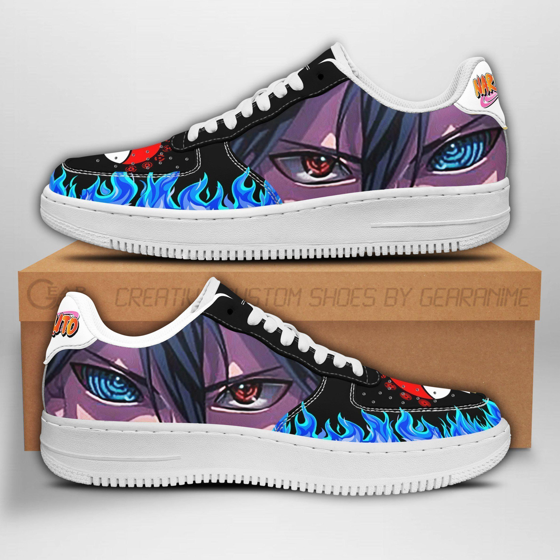 Sasuke Eyes Air Sneakers Sharingan Custom Anime Shoes