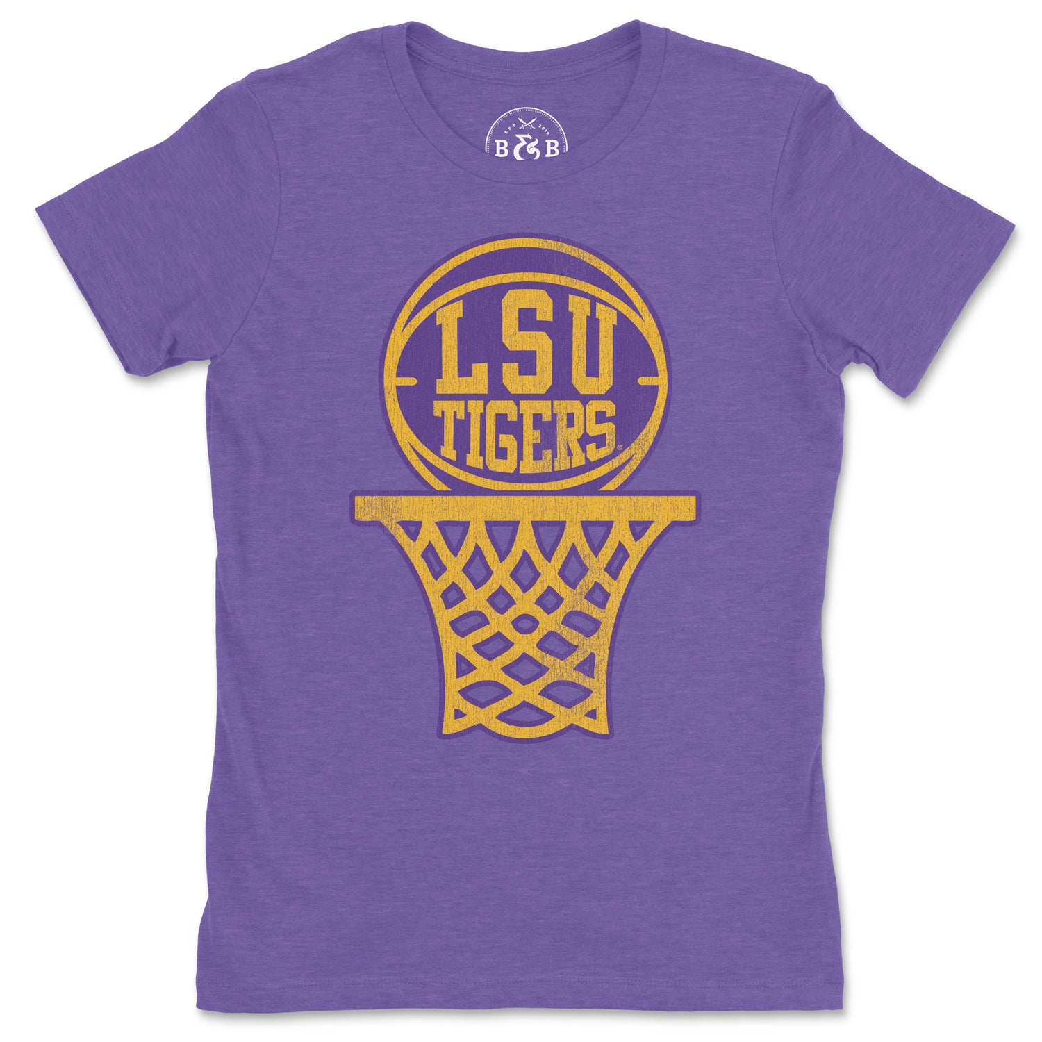 B&B Dry Goods Lsu Tigers Women’S Basketball D-Town Tri-Blend T-Shirt – Purple