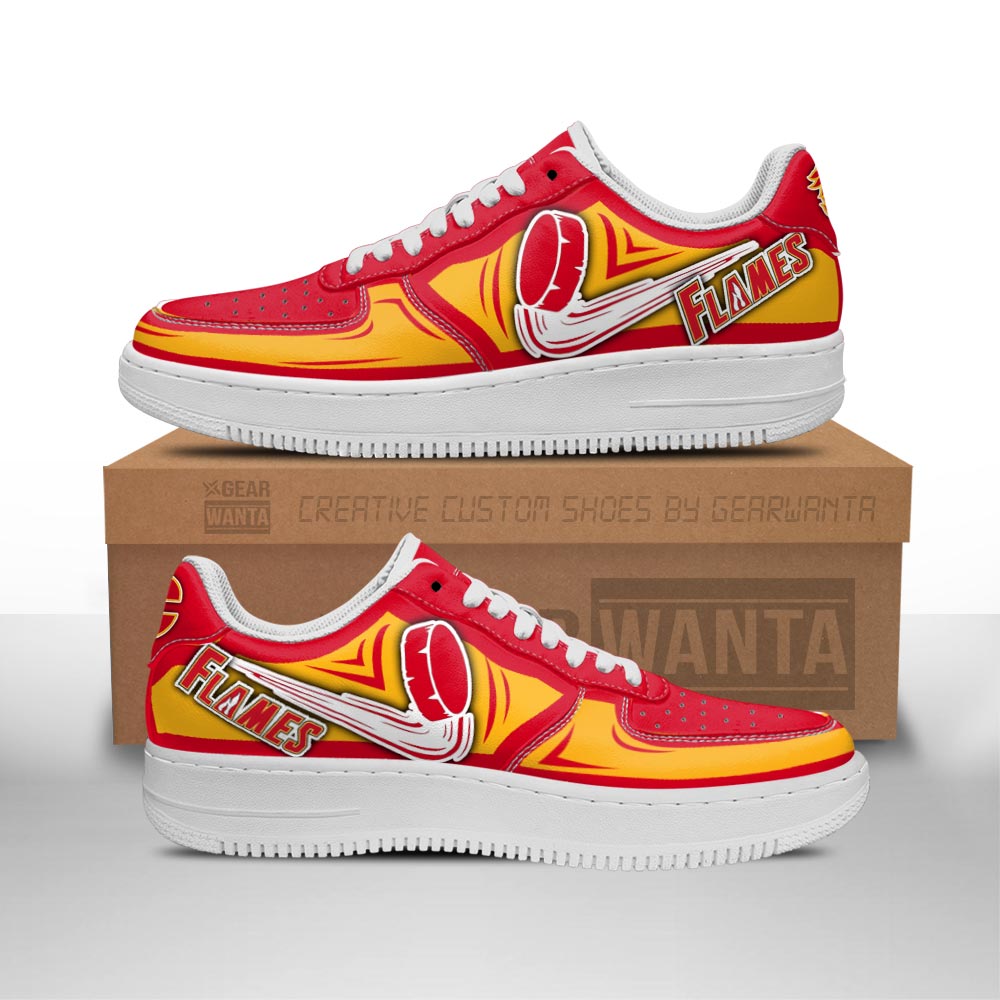 Calgary Flames Air Shoes Custom Naf Sneakers For Fans