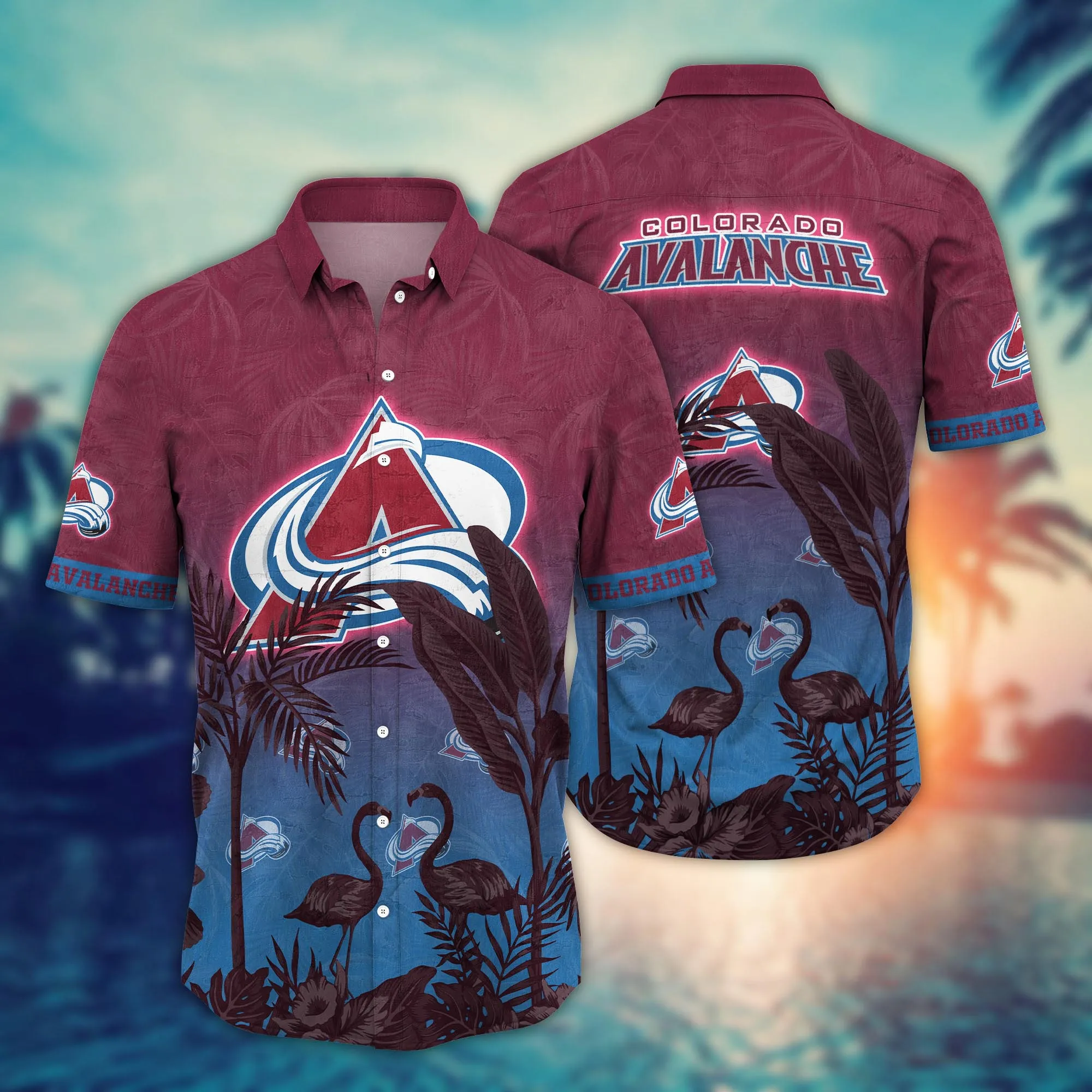 Colorado Avalanche Nhl Hawaiian Shirt Barbecuestime Aloha Shirt