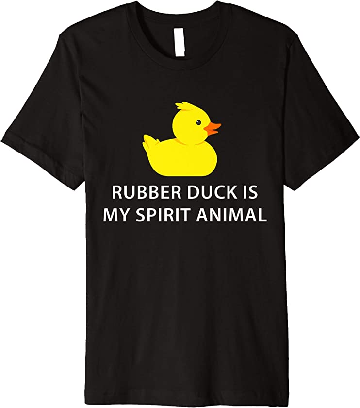 Rubber Duck Spirit Animal Funny Duck Premium T-Shirt