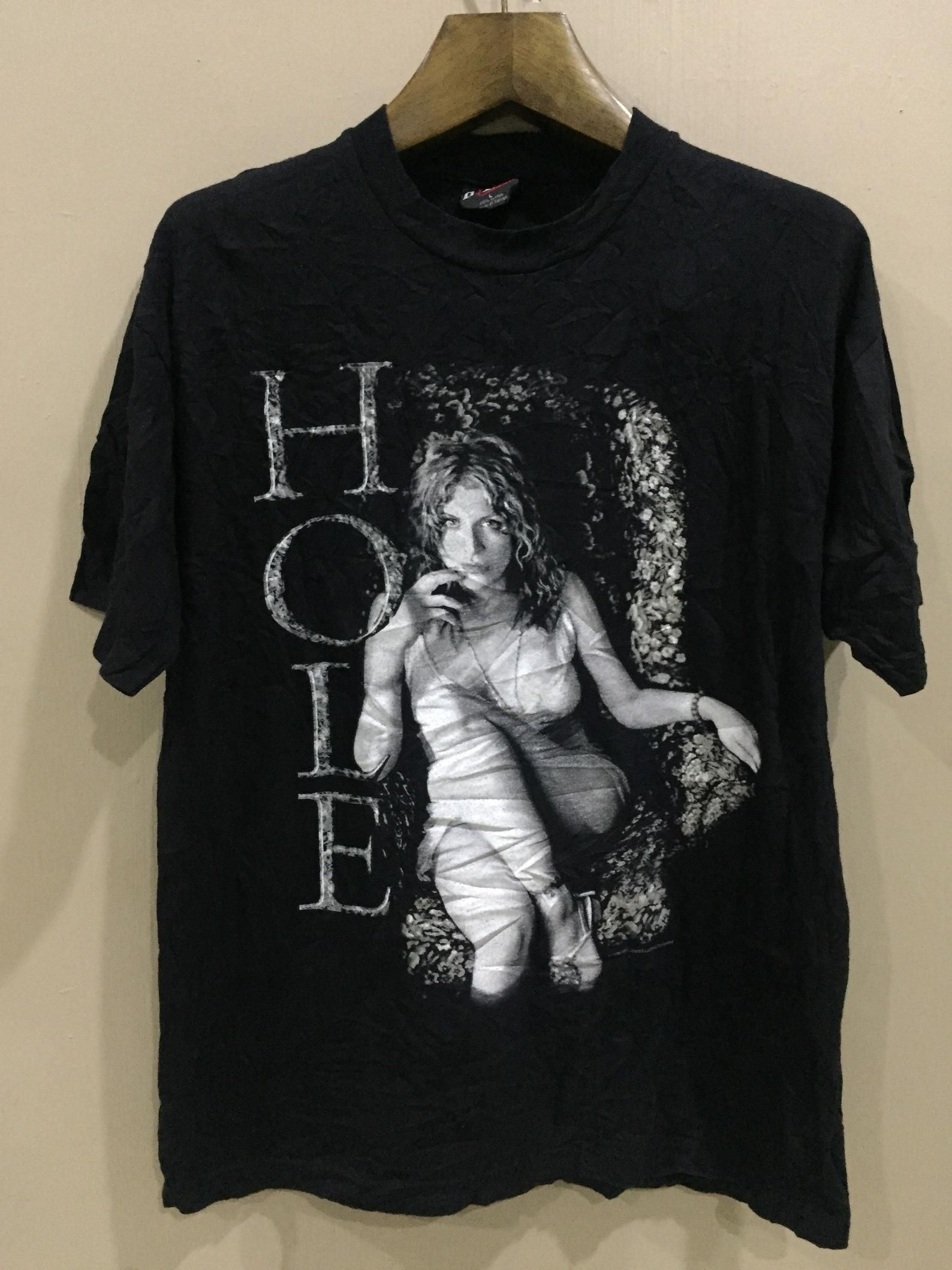 Vintage 90S Hole Promo Album Tour Courtney Love Kurt Cobain Nirvana Pearl Jam Grunge T Shirt