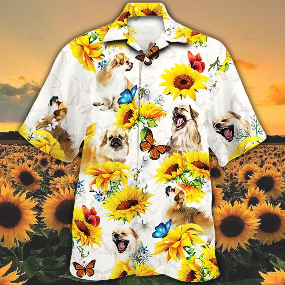 Tibetan Spaniel Dog Lovers Sun Flower Hawaii Shirt Ha44718