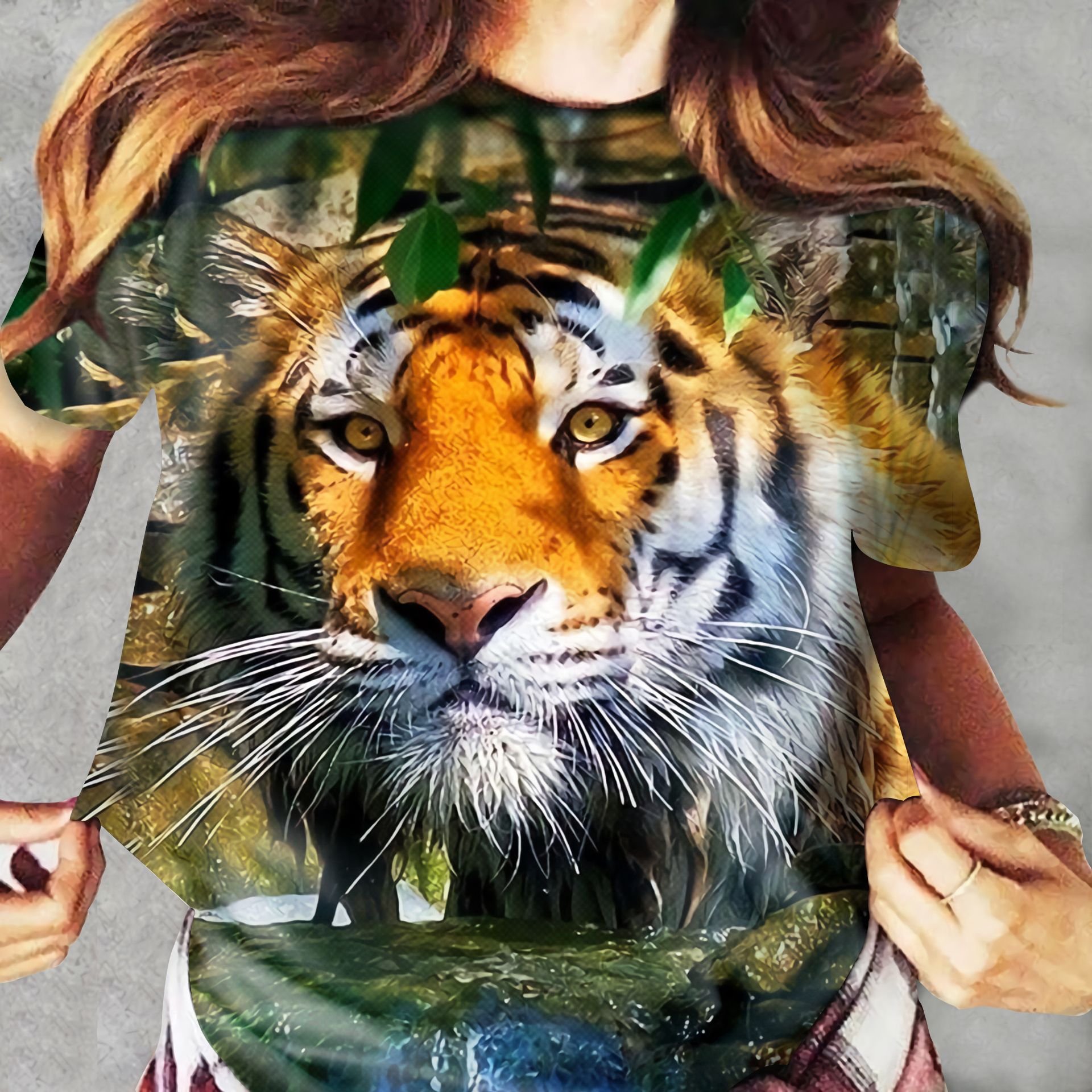 Tiger Ver06 Dadj190721Ltl Unisex 3D T-Shirt All Over Print