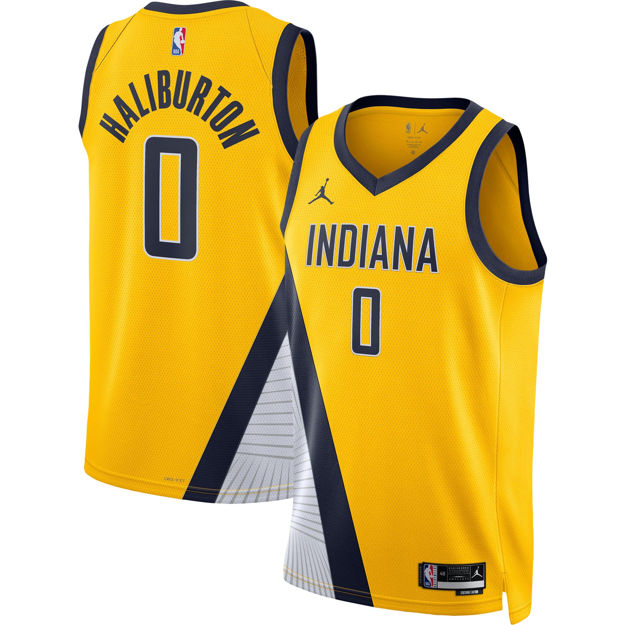 Tyrese Haliburton Indiana Pacers Jordan Brand Unisex Swingman Jersey – Statement Edition – Gold