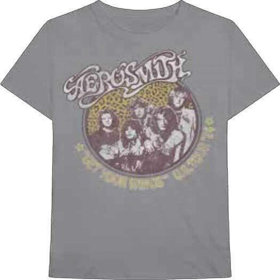 Aerosmith – Cheetah Logo – T-Shirt – & – Band Music 38441003