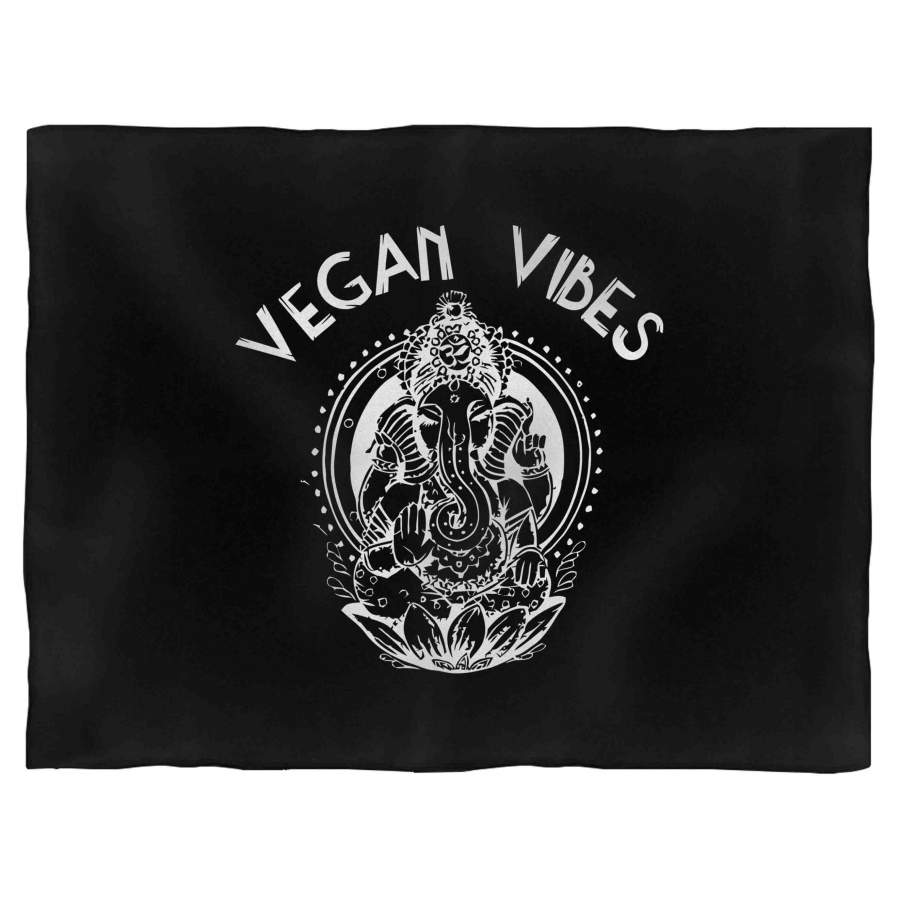 Vegan Vibes Vegan Plant Eater Animal Rights Blanket