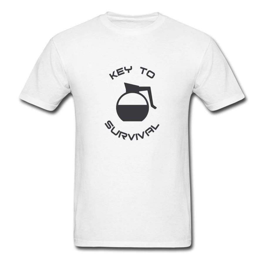 Renting Key To Survival T Shirt For Men Cute Cotton Tee Short Sleeve