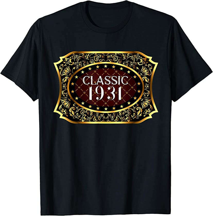 90th Birthday Classic Vintage 1931 90 Year Old Classic 1931 T-Shirt