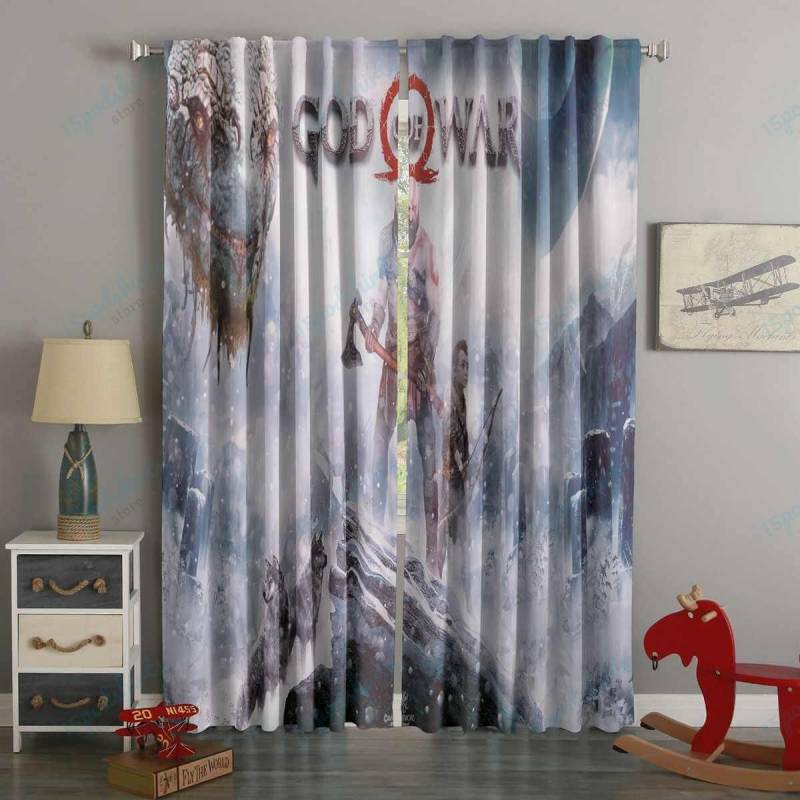 3D Printed God of War Style Custom Living Room Curtains