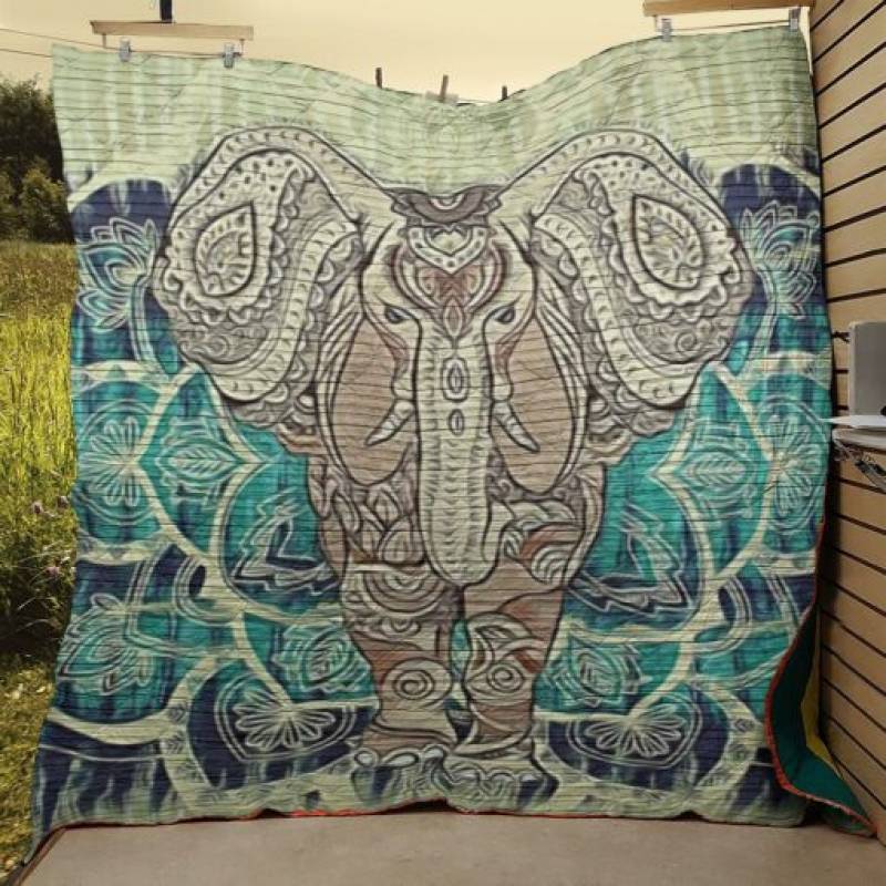 homesweetquilt – Elephants Men fleece blanket, Small, Medium, Large, X-large, hf1808