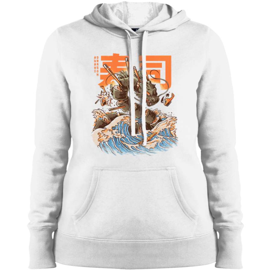 AGR Great Sushi Dragon Ladies’ Pullover Hooded Sweatshirt