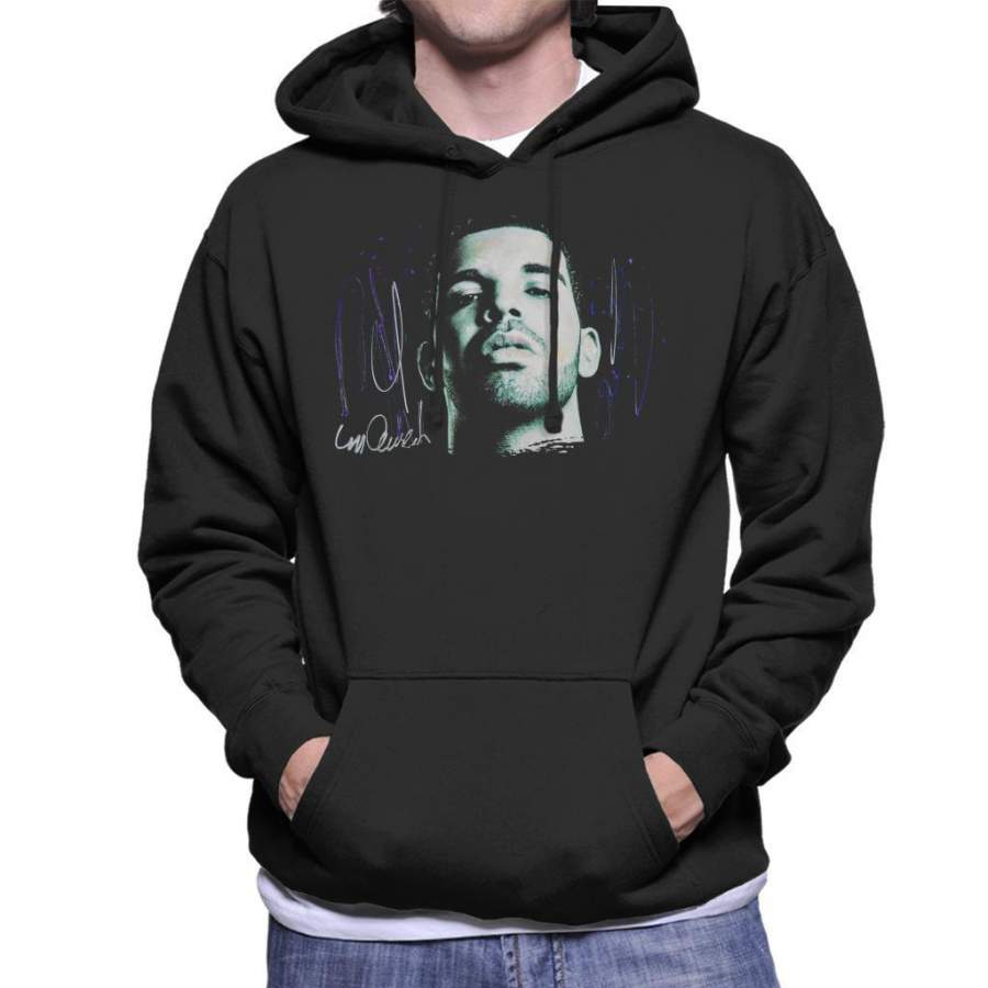 Sidney Maurer Original Portrait Of Drake OVOXO Men’s Hooded Sweatshirt