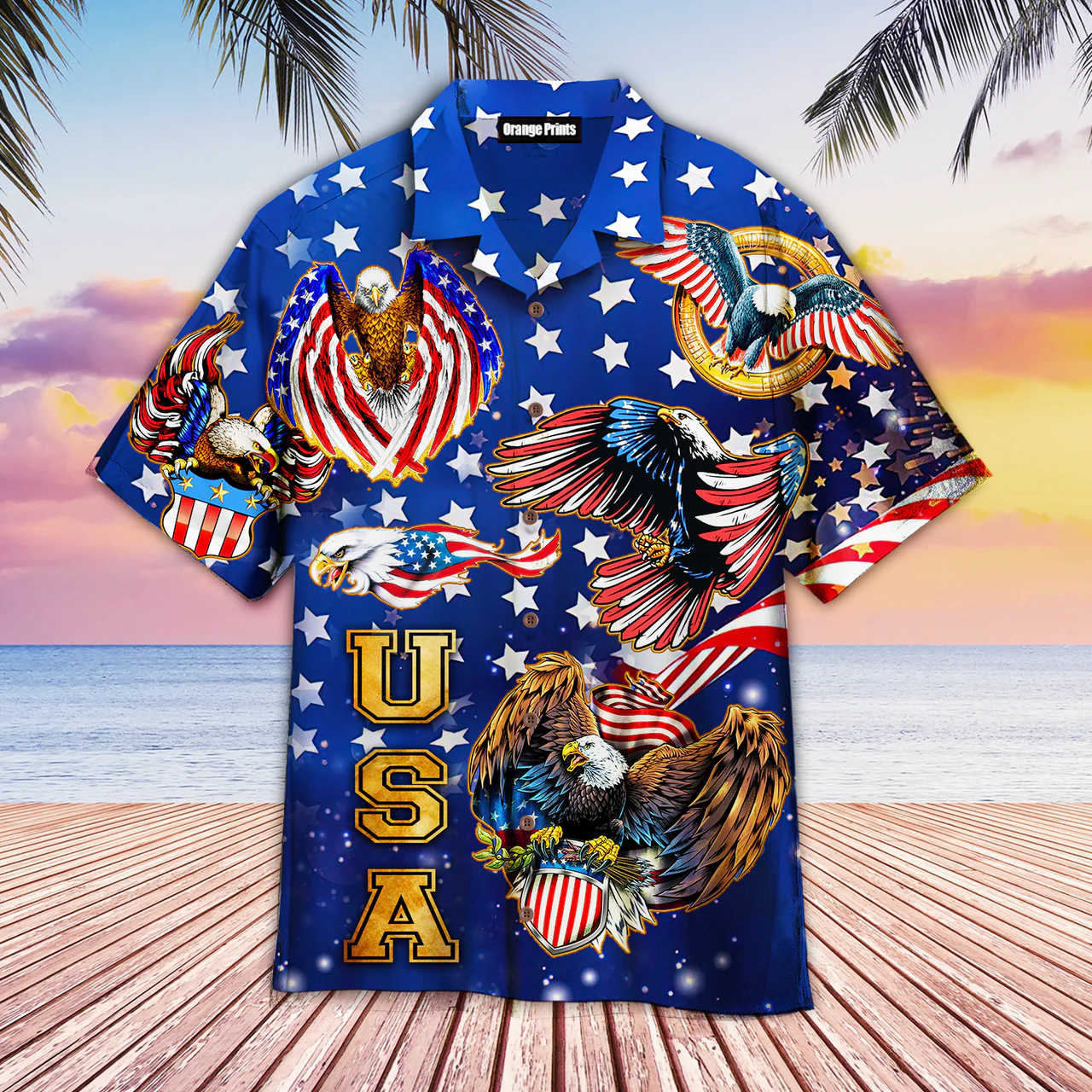 Of July Independence Day Eagles Hawaii Shirt Ha25149