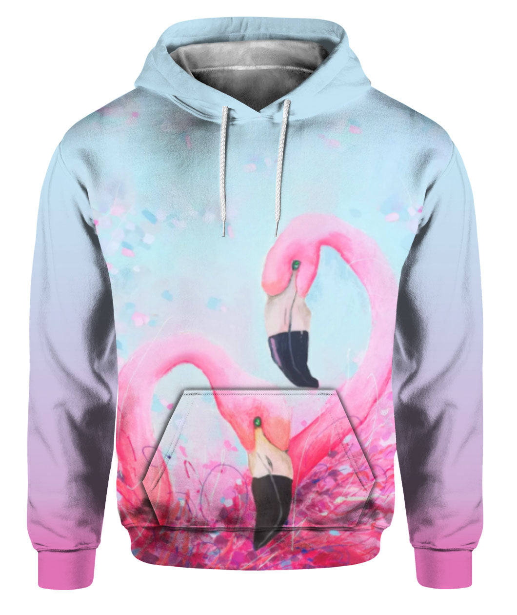 Oragontee Flamingo Heart Animal 3D All Over Print | For Men & Women | Adult | Ht6492