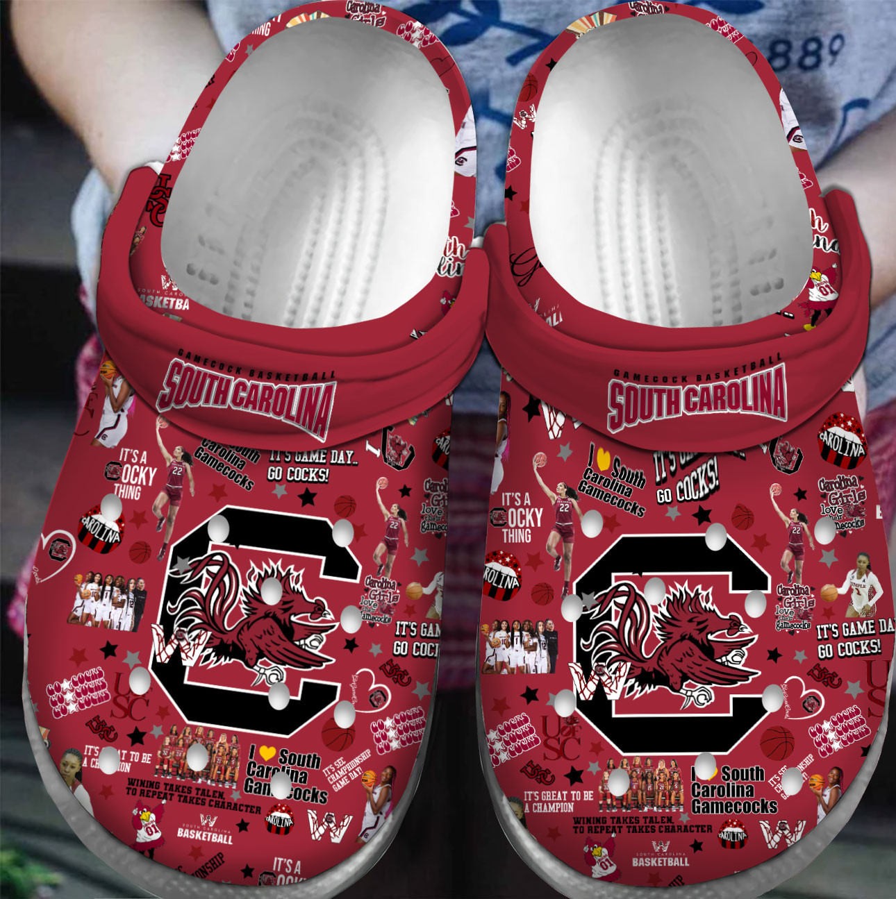 Premium South Carolina Gamecocks NCAA Sport Crocss Crocband Clogs Shoes For Men Women and Kids