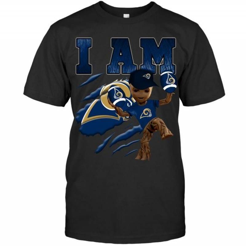 I Am Groot Loves Los Angeles Rams Fan T Shirt – Gearpenguin.com