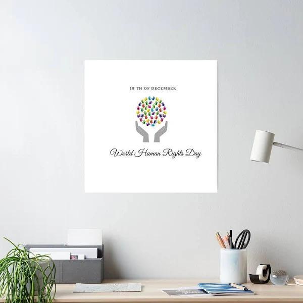 World Human Rights Day Poster | Redbubble Black Lives Matter Posters