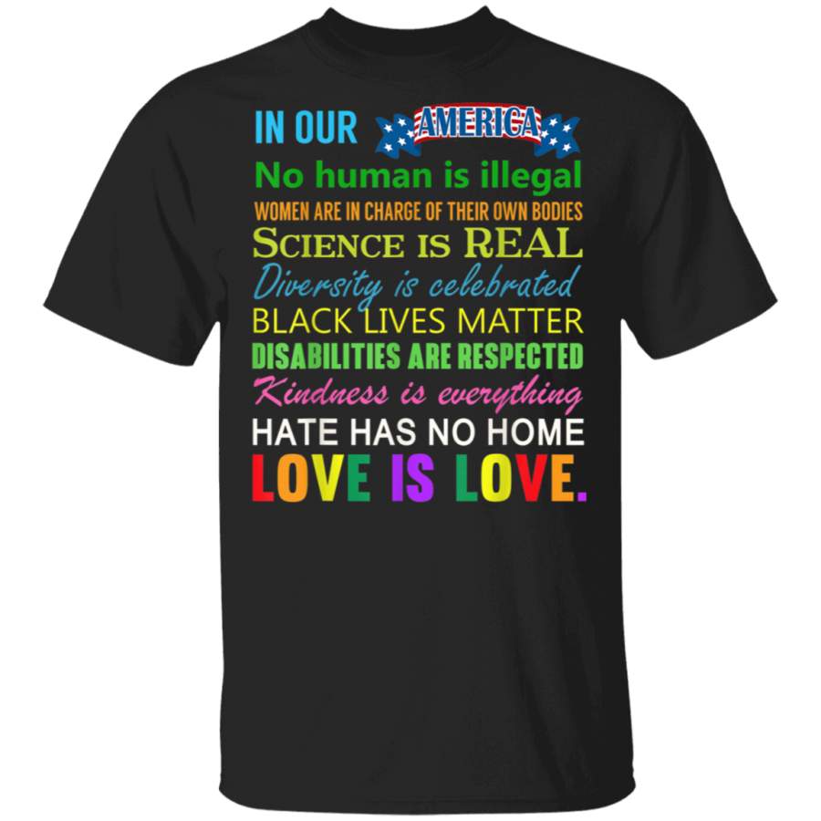 Science Is Real Black Lives Matter Shirt Gay Pride Kindness TShirt