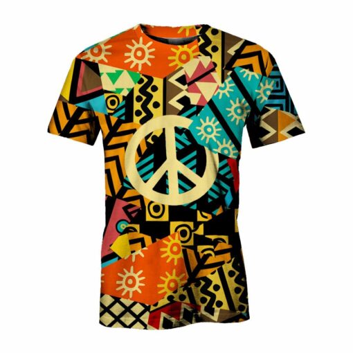 Retro Vintage Hippie 3D All Over Printed Shirts For Men And Women, Gift For Hippie Lover, Hippie Soul