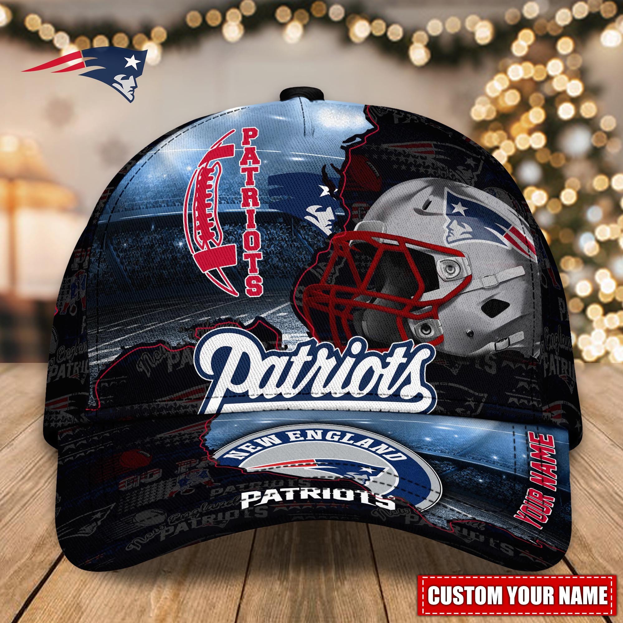 New England Patriots Custom Name Classic, Baseball Caps Q-47141