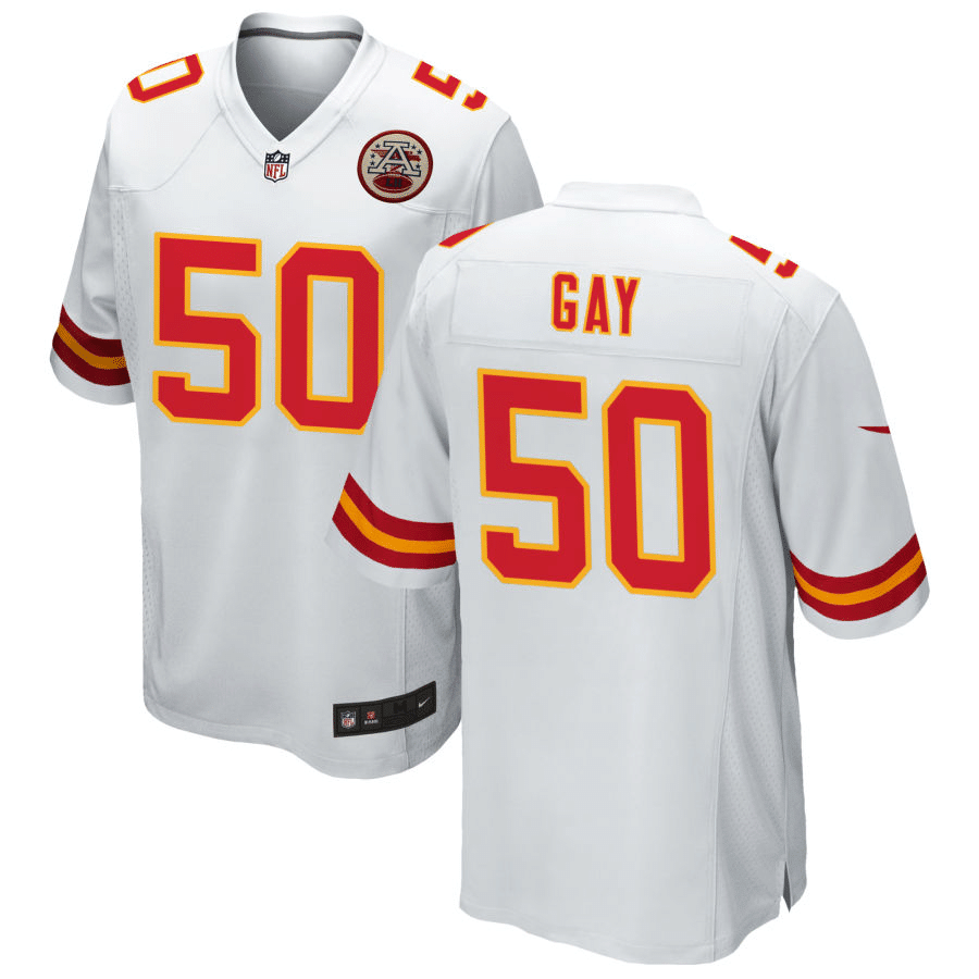 Willie Gay Kansas City Chiefs White Game Jersey