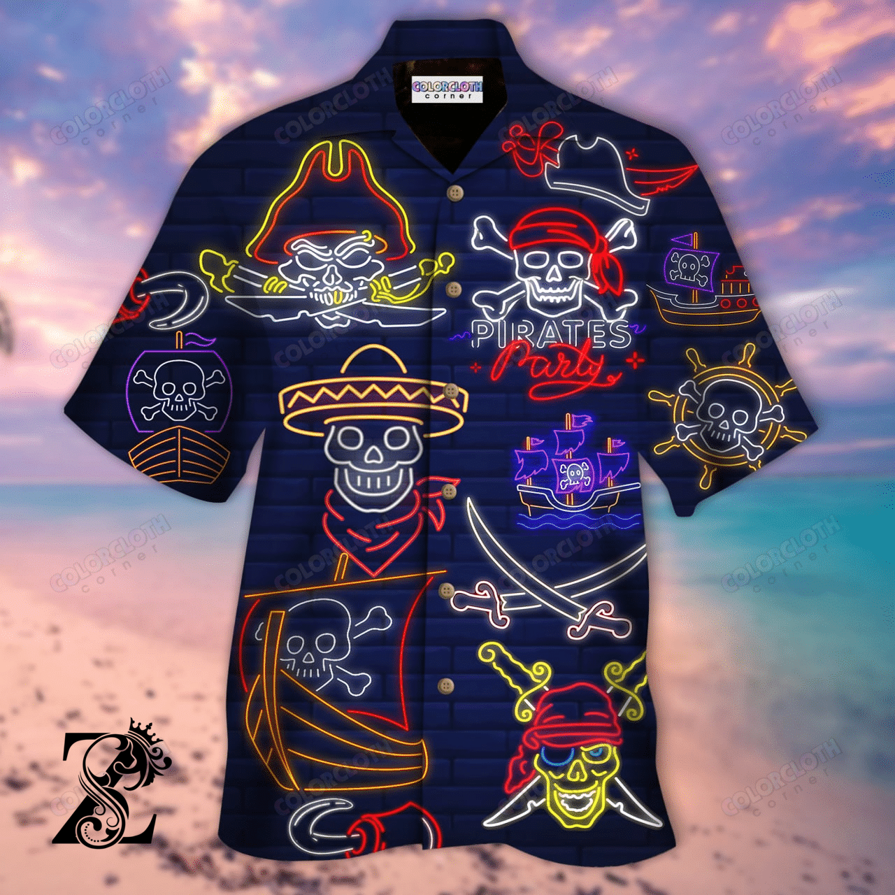 Work Like A Captain, Party Like A Pirate Unisex Hawaiian Shirt Ty294103