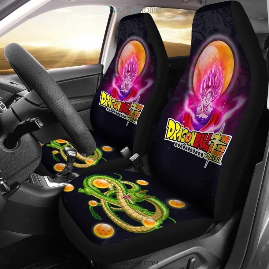 Goku Saiyan God Shenron Dragon Ball Anime Car Seat Covers Fan Gift
