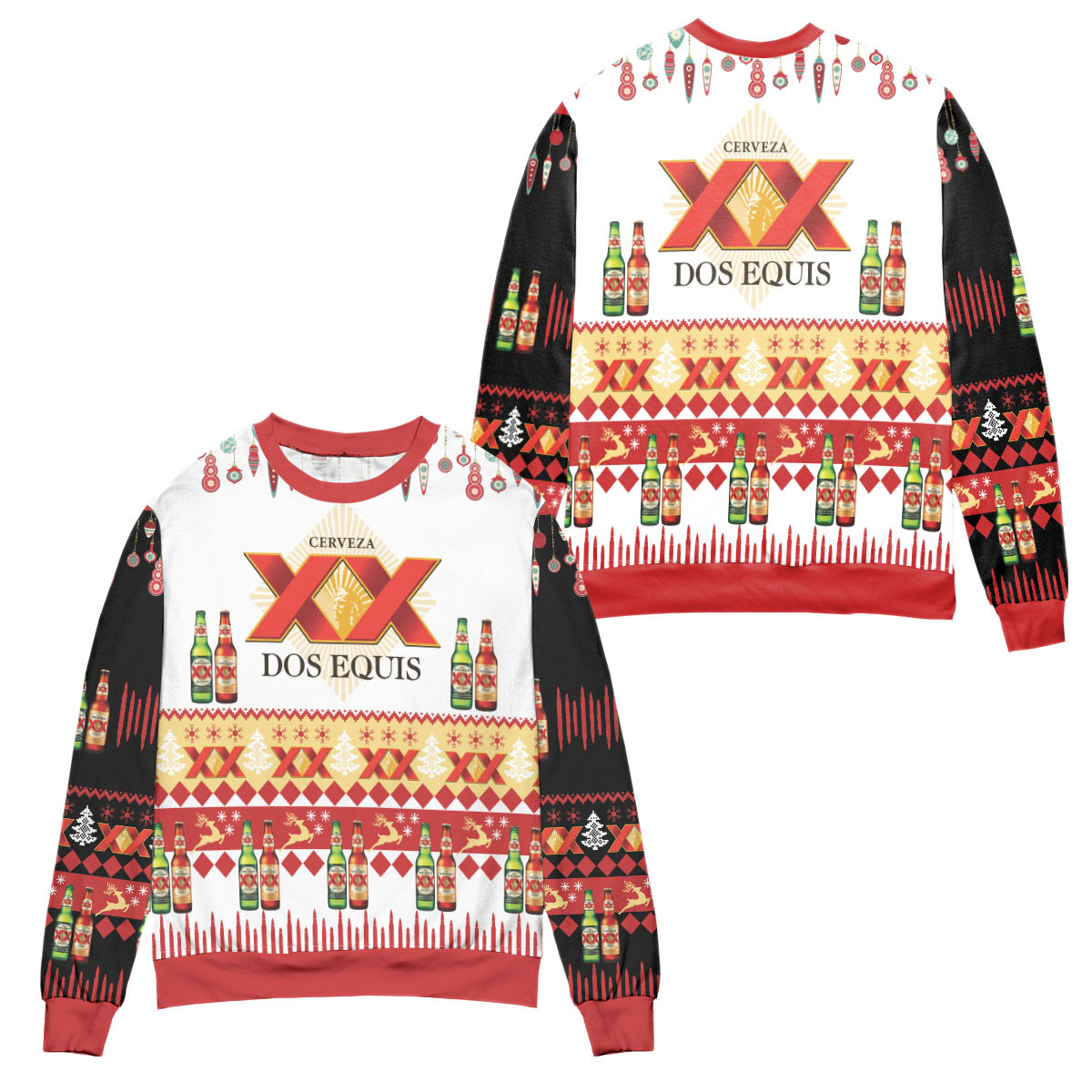 Cerveza Dos Equis Xx Lager And Amber Ugly Christmas Sweater – All Over Print 3D Sweater