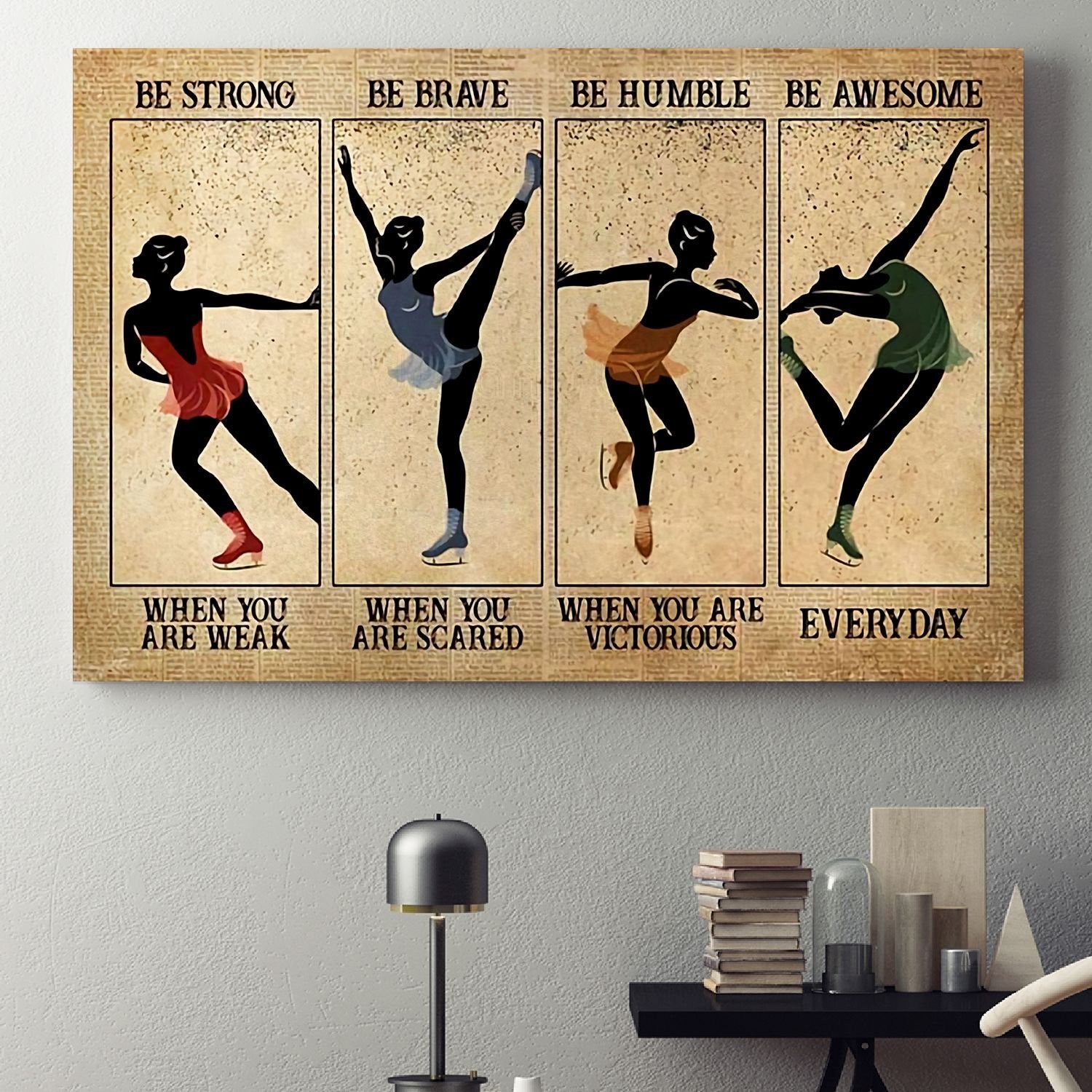 Ballet Dancer Girl Poster – Be Awesome Everyday Canvas Home Décor Birthday Christmas Gifts For Women Girl Daughter Friend – Gigo Smart