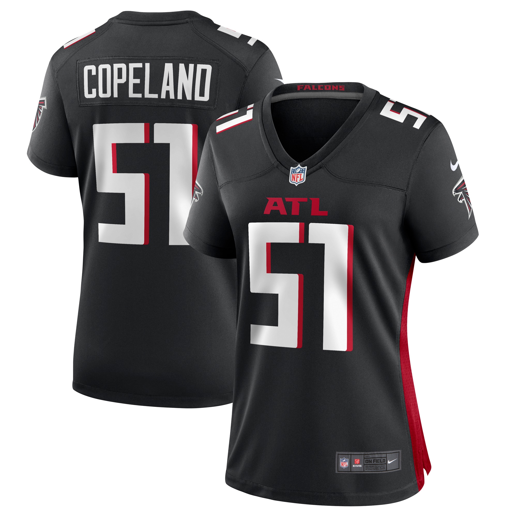 Women’s Atlanta Falcons Brandon Copeland Black Game Player Jersey