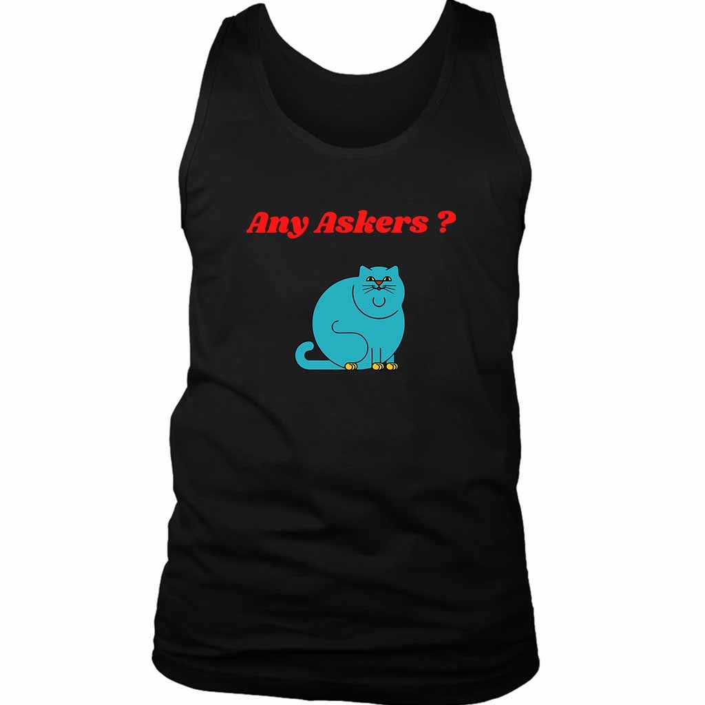 Any Askers Cute Cat Kitten Persuade Men’s Tank Top