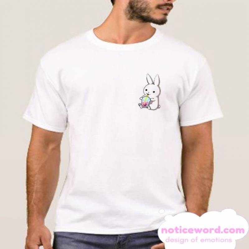 Cute Boba Loving Bunny smooth T Shirt