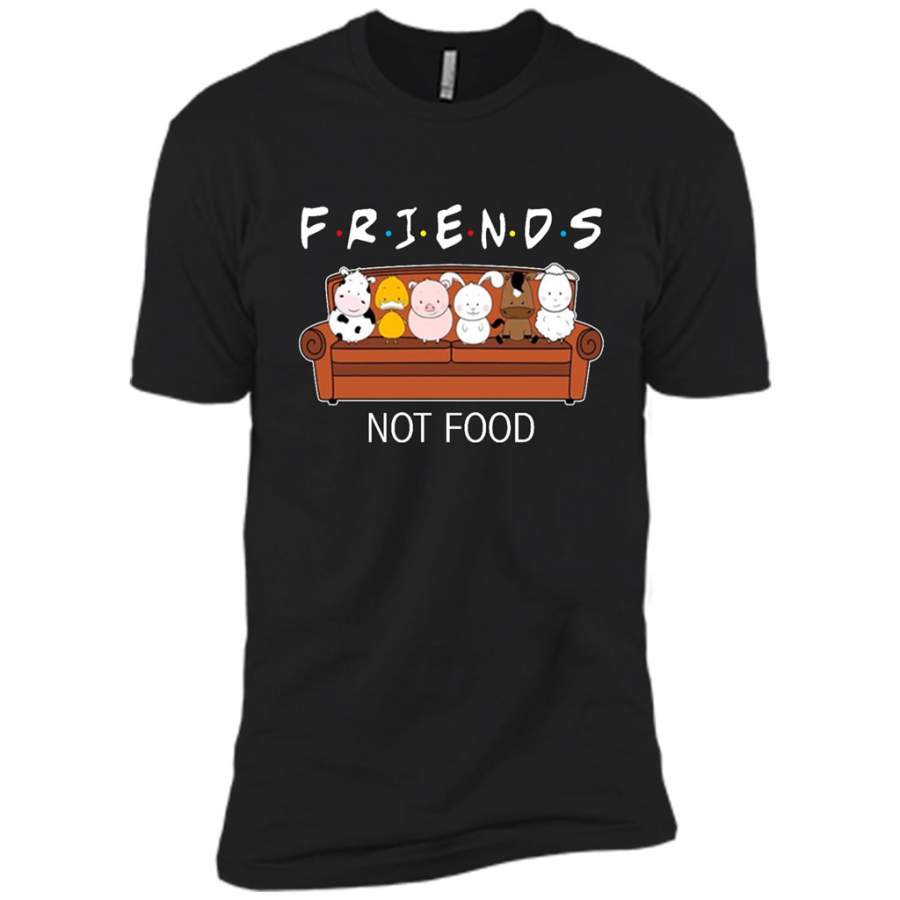 Animal Are Friends Not Food – Canvas Unisex USA Shirt