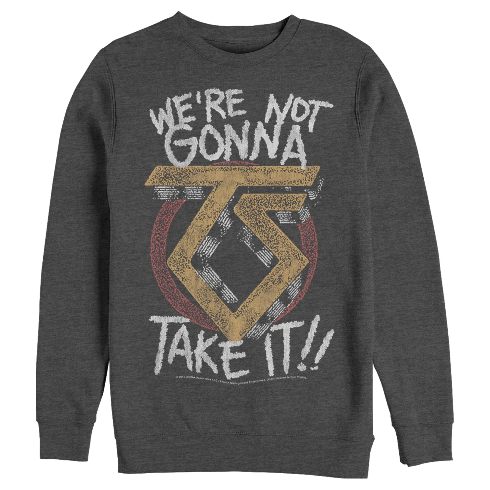 Twisted Sister Men’S We’Re Not Gonna Take It  Sweatshirt