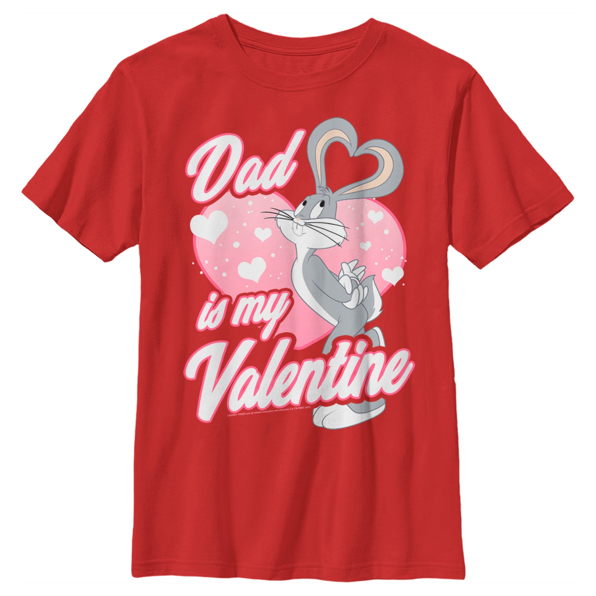 Looney Tunes Boy’S Valentine’S Day Bugs Bunny Dad Is My Valentine  T-Shirt