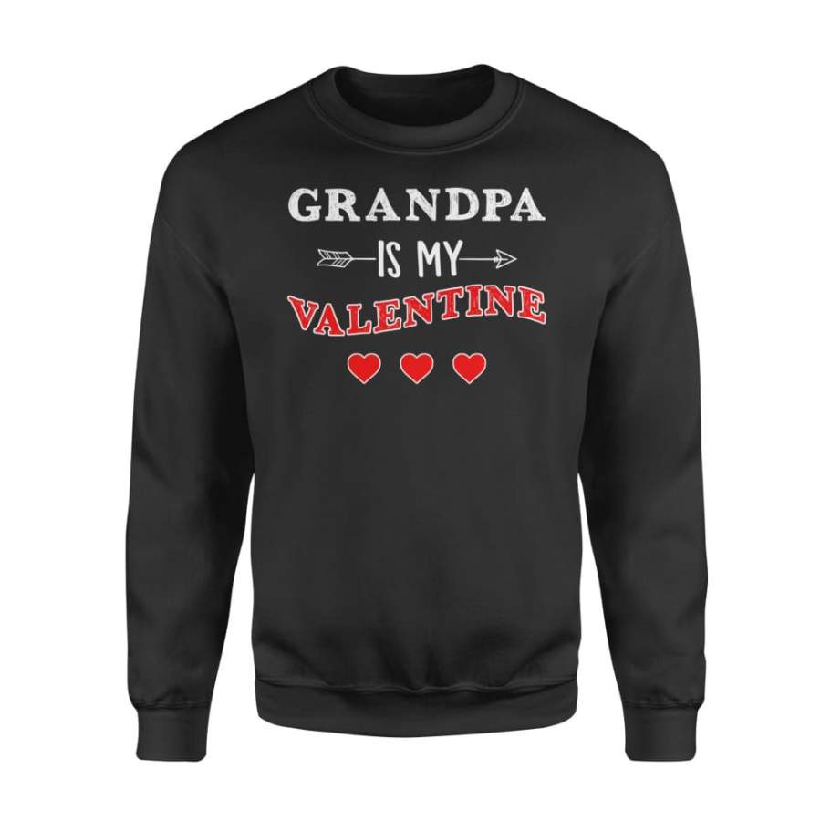 My Valentine Is Grandpa – Standard Fleece Sweatshirt